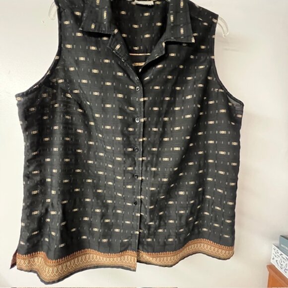 White Stag Womens Sleeveless Blouse Size 2x - Picture 3 of 7